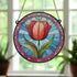 Tulip Stained Glass Effect Suncatcher